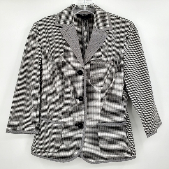 Talbots Jackets & Blazers - Talbots Women's Buffalo Check Cotton Blend Blazer